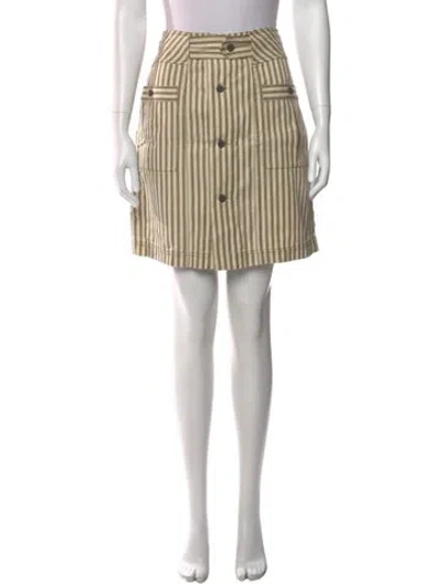 Pre-owned Mara Hoffman Striped Knee-length Skirt In Multi