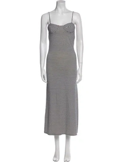 Pre-owned Mara Hoffman Striped Long Dress In Multi