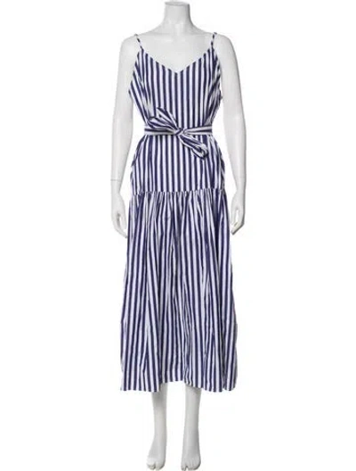 Pre-owned Mara Hoffman Striped Long Dress In Multi
