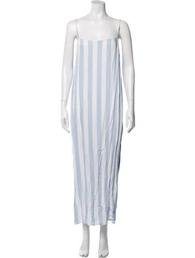 Pre-owned Mara Hoffman Striped Long Dress In Multi