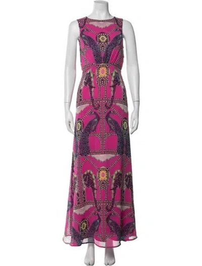 Pre-owned Mara Hoffman Striped Long Dress In Pink