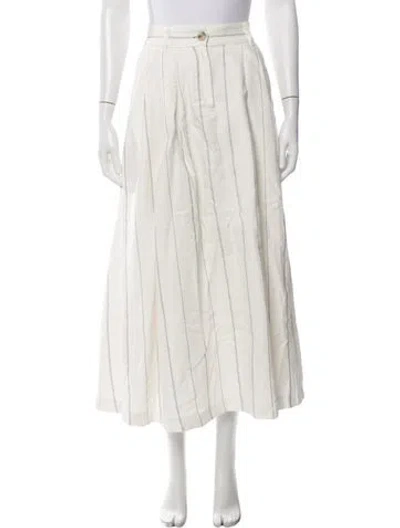 Pre-owned Mara Hoffman Striped Long Skirt In Neutrals