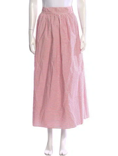 Pre-owned Mara Hoffman Striped Midi Length Skirt In Multi