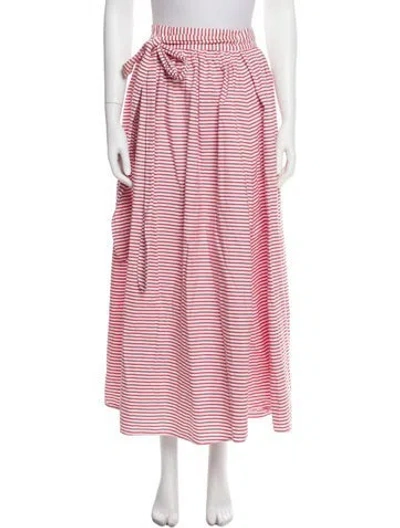 Pre-owned Mara Hoffman Striped Midi Length Skirt In Multi