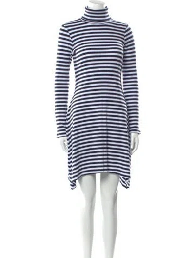 Pre-owned Mara Hoffman Striped Mini Dress In Blue
