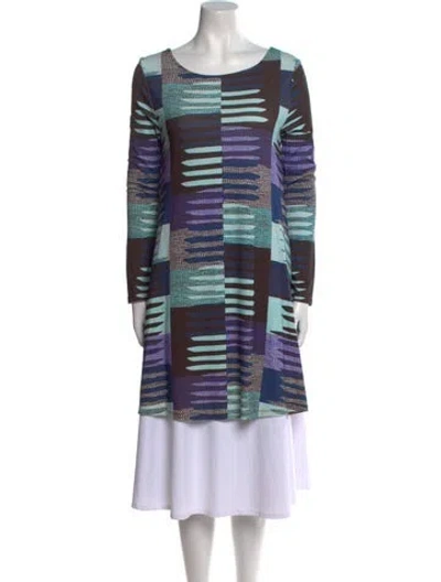Pre-owned Mara Hoffman Striped Mini Dress In Blue
