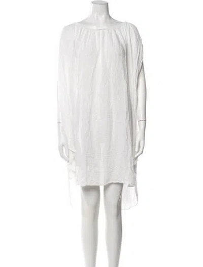 Pre-owned Mara Hoffman Striped Mini Dress In Neutrals