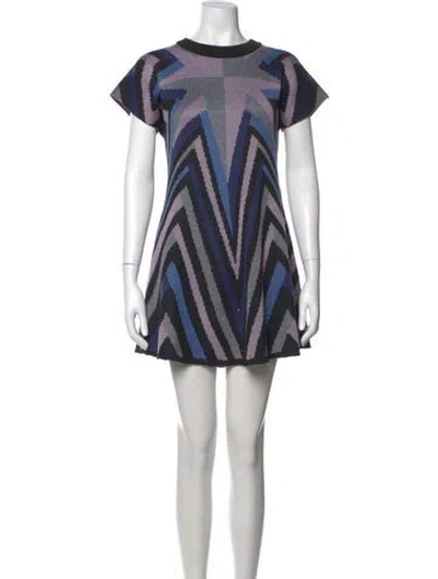 Pre-owned Mara Hoffman Striped Mini Dress In Purple