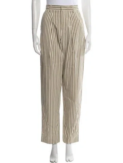 Pre-owned Mara Hoffman Striped Pants In Neutrals