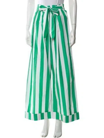 Pre-owned Mara Hoffman Striped Wide Leg Pants W/ Tags In Blue