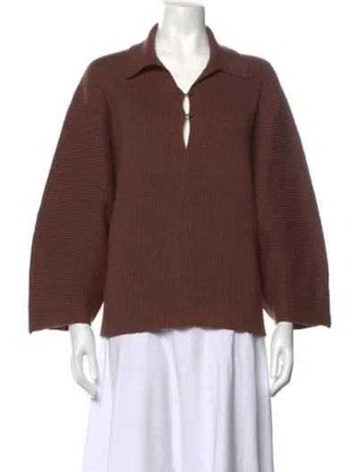 Pre-owned Mara Hoffman Sweater In Brown