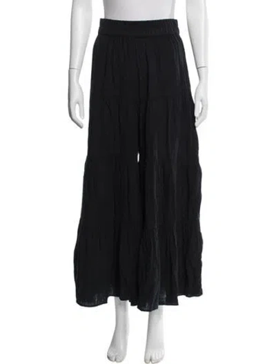 Pre-owned Mara Hoffman Swim Ruffle Embellishment Bottoms In Black