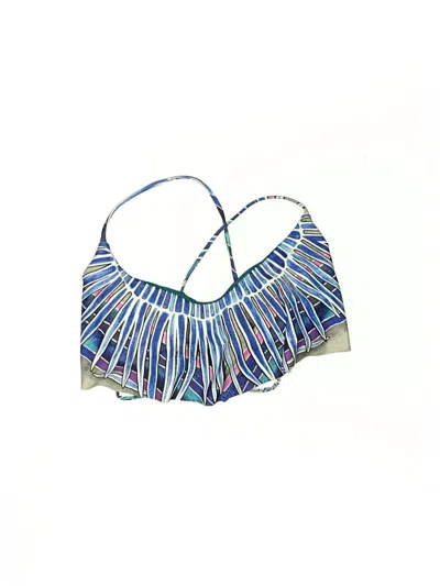 Pre-owned Mara Hoffman Swimsuit Top Blue Swimwear