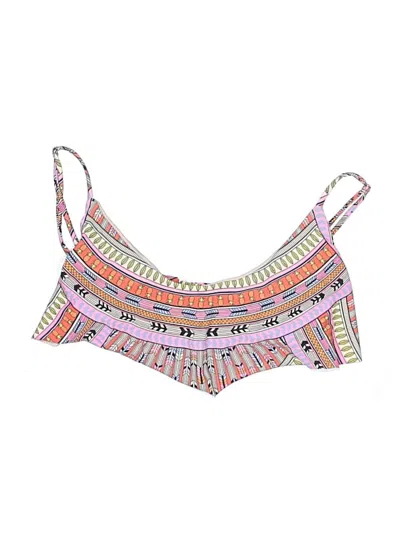 Pre-owned Mara Hoffman Swimsuit Top Pink Print Pattern Swimwear