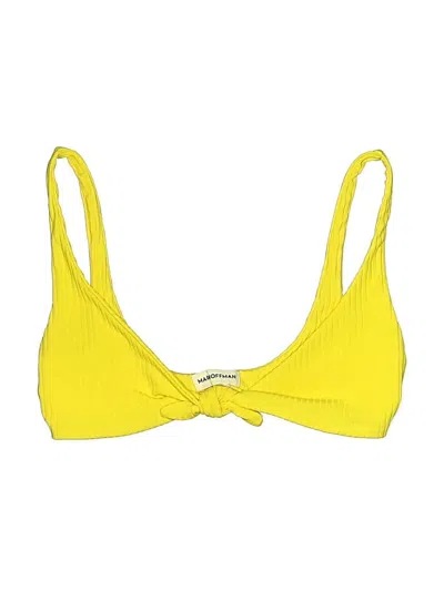 Pre-owned Mara Hoffman Swimsuit Top Yellow Swimwear