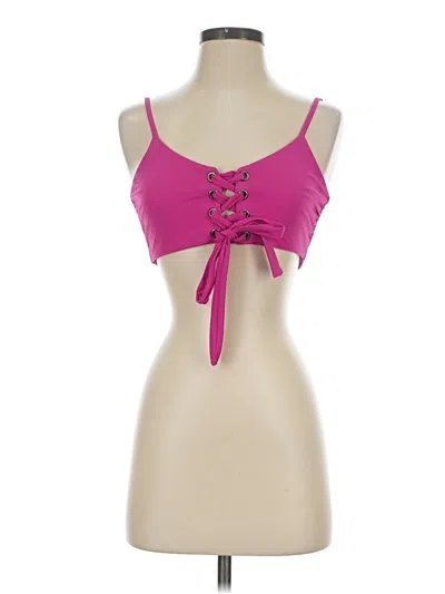 Pre-owned Mara Hoffman Tank Top Pink Strapless Neckline Tops