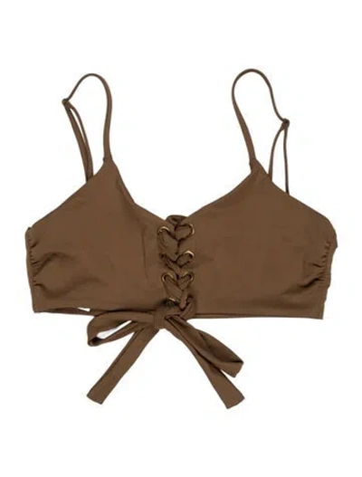 Pre-owned Mara Hoffman Top In Brown