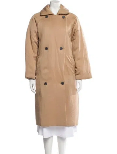 Pre-owned Mara Hoffman Trench Coat In Neutral