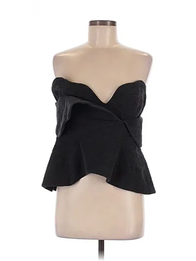 Pre-owned Mara Hoffman Tube Top Black Strapless Neckline Tops