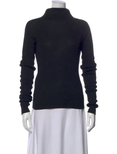 Pre-owned Mara Hoffman Turtleneck Sweater In Black