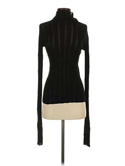 Pre-owned Mara Hoffman Turtleneck Sweater In Black