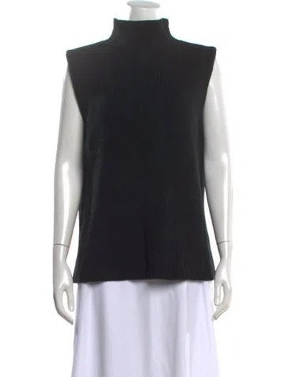 Pre-owned Mara Hoffman Turtleneck Sweater In Black