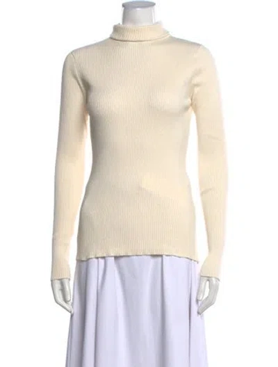 Pre-owned Mara Hoffman Turtleneck Sweater In Neutrals
