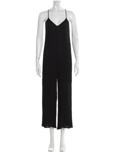 Pre-owned Mara Hoffman V-neck Jumpsuit In Gray