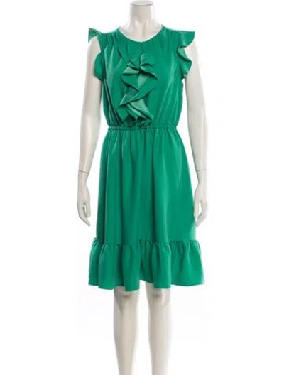 Pre-owned Mara Hoffman V-neck Mini Dress In Neutral