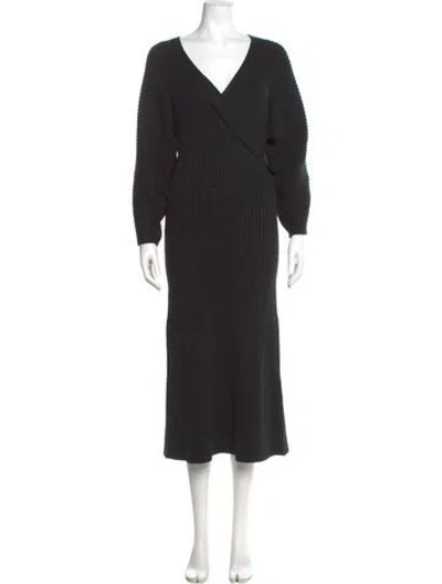 Pre-owned Mara Hoffman V-neck Sweater In Black