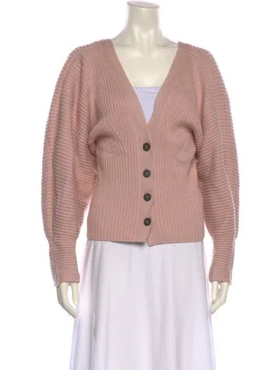 Pre-owned Mara Hoffman V-neck Sweater In Pink