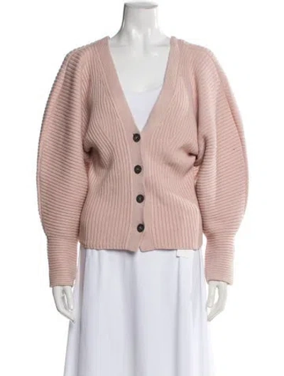 Pre-owned Mara Hoffman V-neck Sweater In Pink