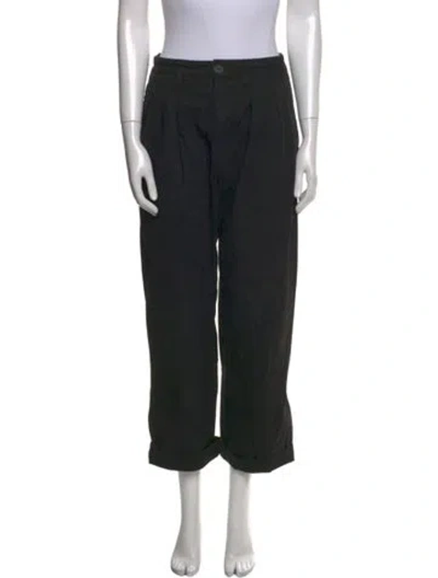 Pre-owned Mara Hoffman Wide Leg Pants In Black
