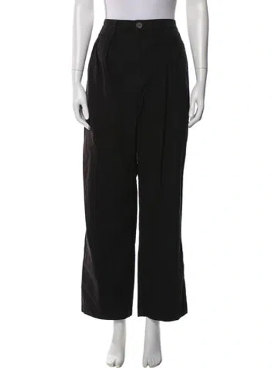 Pre-owned Mara Hoffman Wide Leg Pants In Black
