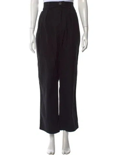 Pre-owned Mara Hoffman Wide Leg Pants In Black