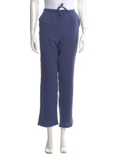 Pre-owned Mara Hoffman Wide Leg Pants In Blue