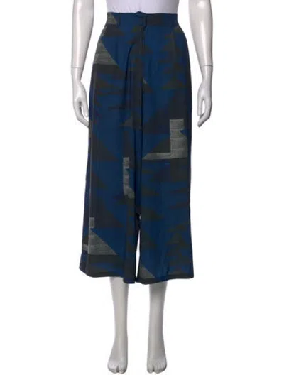 Pre-owned Mara Hoffman Wide Leg Pants In Blue