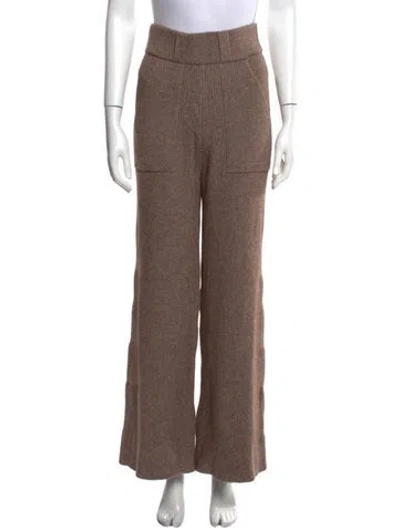Pre-owned Mara Hoffman Wide Leg Pants In Brown
