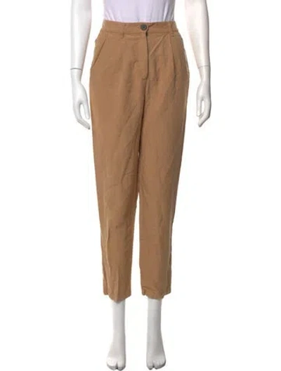 Pre-owned Mara Hoffman Wide Leg Pants In Brown
