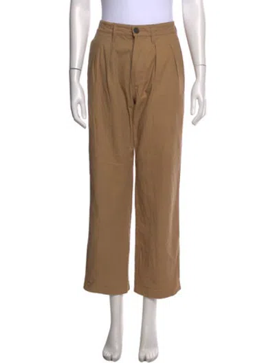 Pre-owned Mara Hoffman Wide Leg Pants In Brown