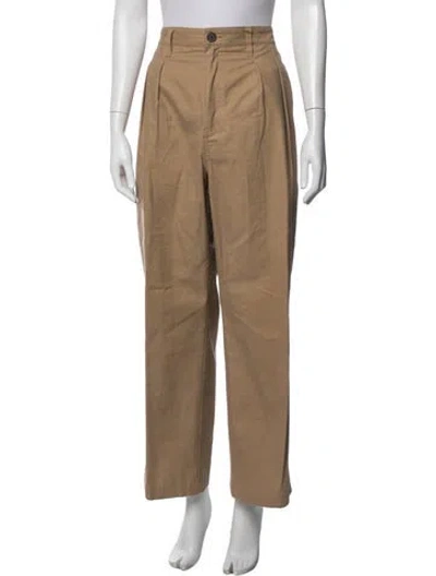 Pre-owned Mara Hoffman Wide Leg Pants In Brown/neutrals