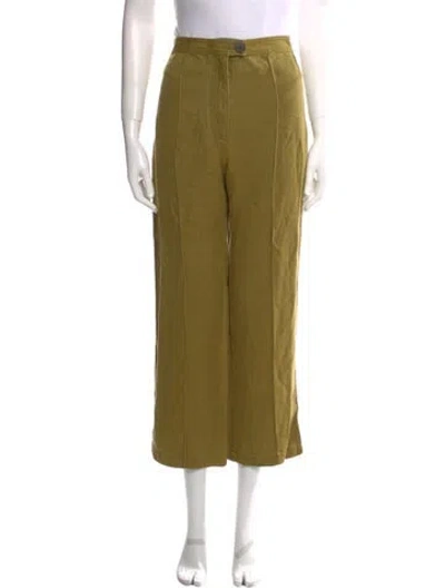 Pre-owned Mara Hoffman Wide Leg Pants In Green