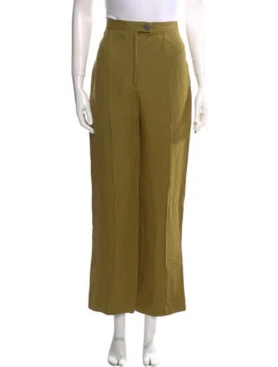 Pre-owned Mara Hoffman Wide Leg Pants In Green