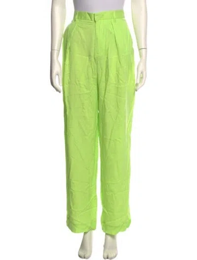 Pre-owned Mara Hoffman Wide Leg Pants In Green
