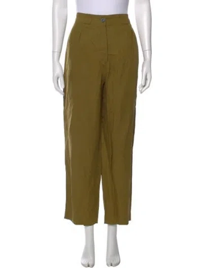 Pre-owned Mara Hoffman Wide Leg Pants In Green