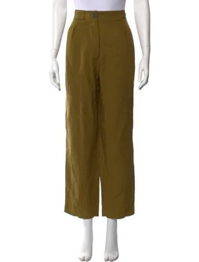 Pre-owned Mara Hoffman Wide Leg Pants In Green