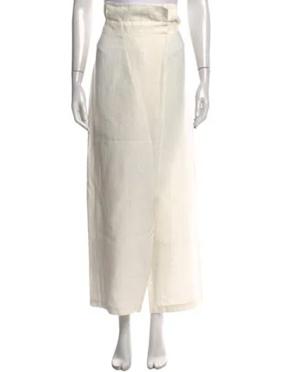 Pre-owned Mara Hoffman Wide Leg Pants In Neutrals