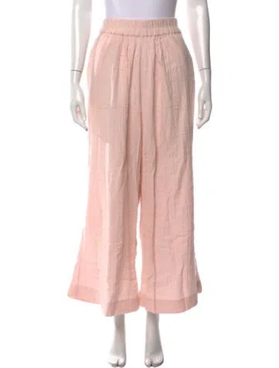 Pre-owned Mara Hoffman Wide Leg Pants In Pink