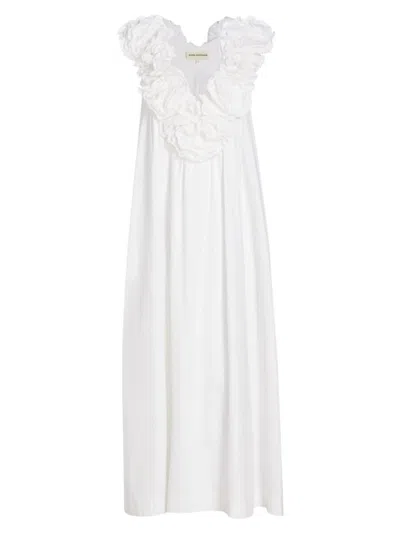 Mara Hoffman Women's Bindi Ruffled Cotton Dress In White