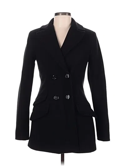 Pre-owned Mara Hoffman Wool Coat In Black